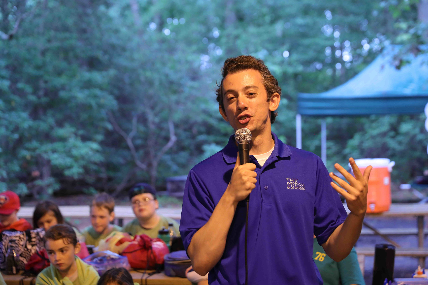 Joe Martucci conducted a safety and weather for Boy Scout troops